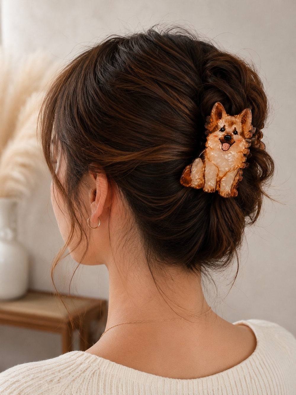 3 bundles for $25 Cute Corgi or German Sheppard Dog Hair Clip